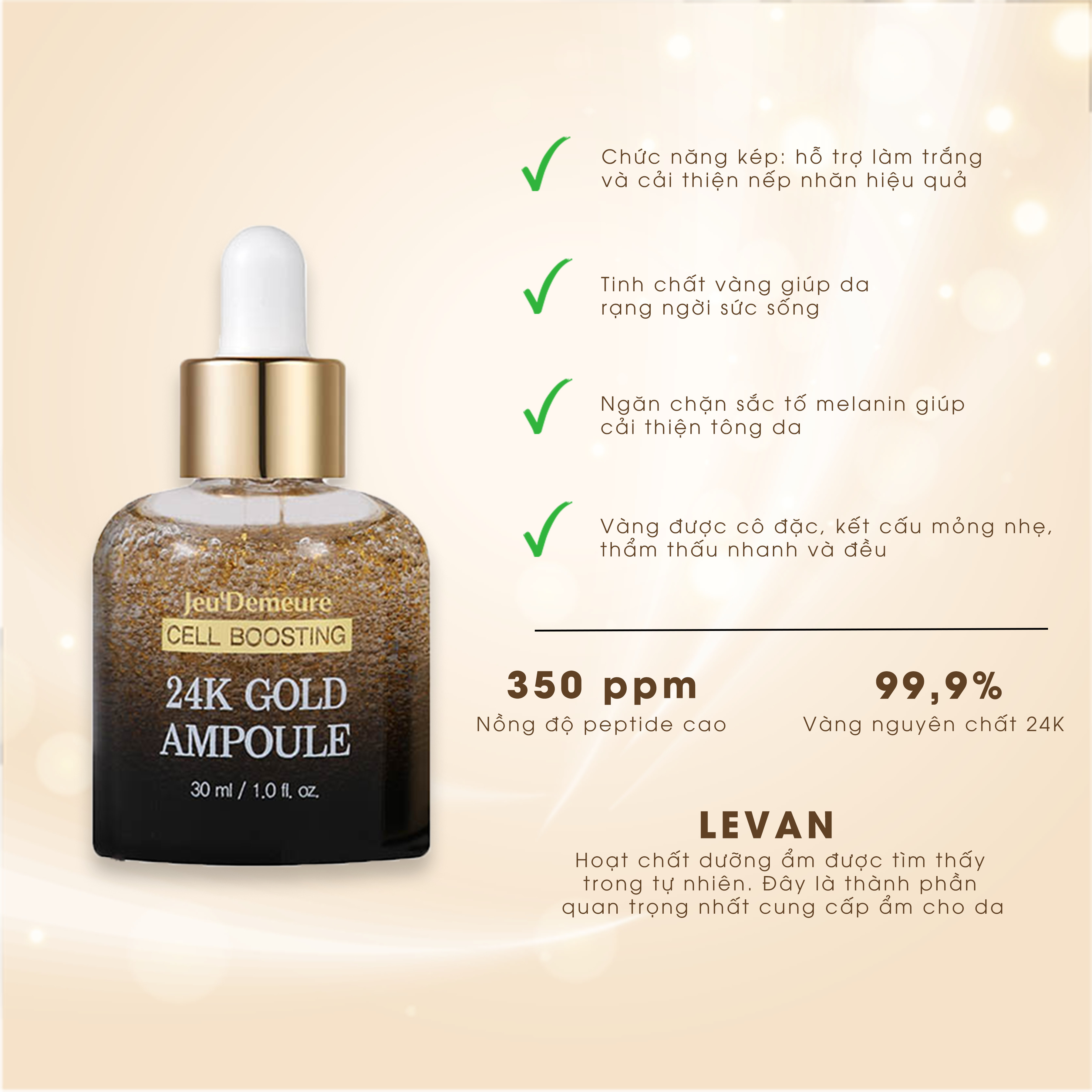 Tinh chất cô đặc vàng 24K Jeu Demeure